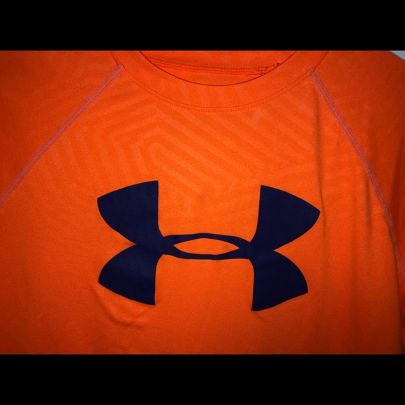 Under Armour Boys Orange Dry Fit Loose Shirt - Picture 4 of 6